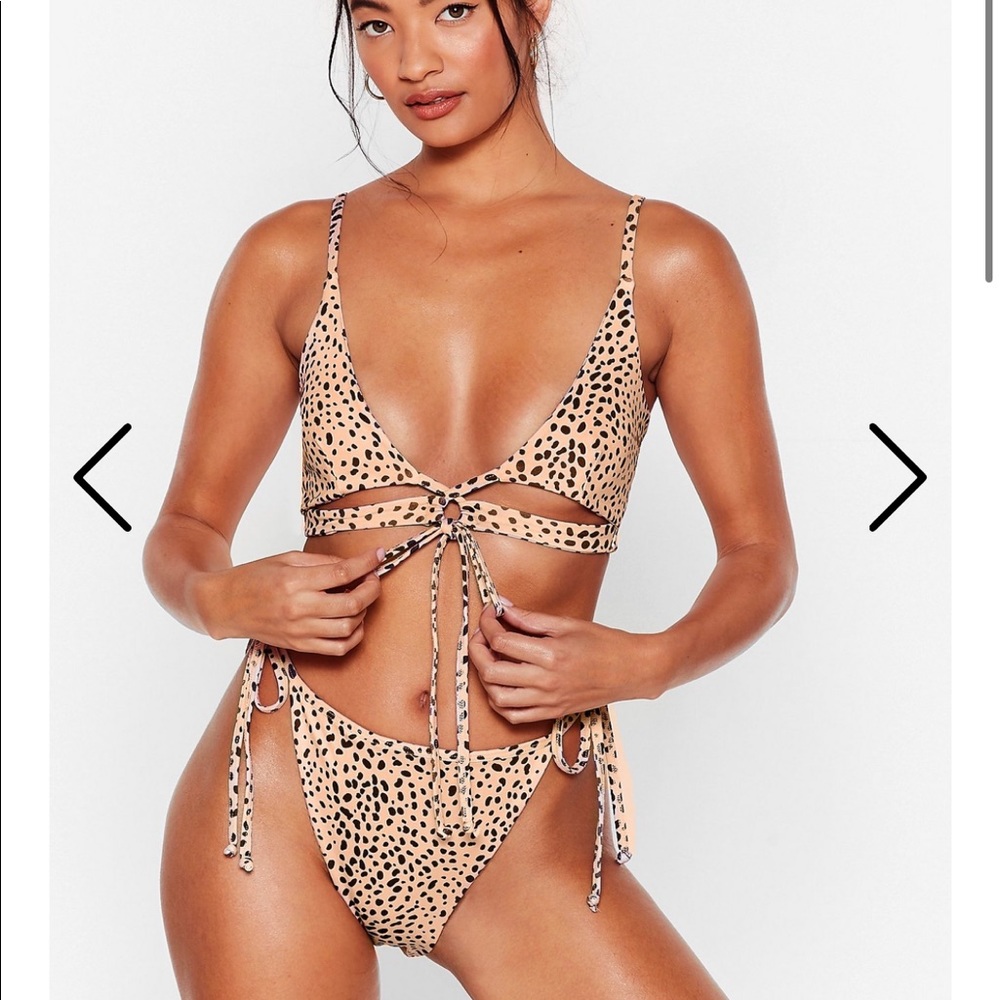 Nasty gal Dalmatian Tie Bikini Bottom